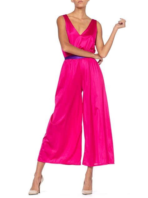 ysl fuchsia jumpsuits